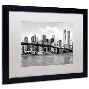 Trademark Fine Art -Philippe Hugonnard 'View of Manhattan' Matted Framed Art - 1 of 4