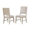 Royal Hampton Dining Side Chair Set of 2, Tapered Legs, Light Oak Poplar Wood - 2 of 4