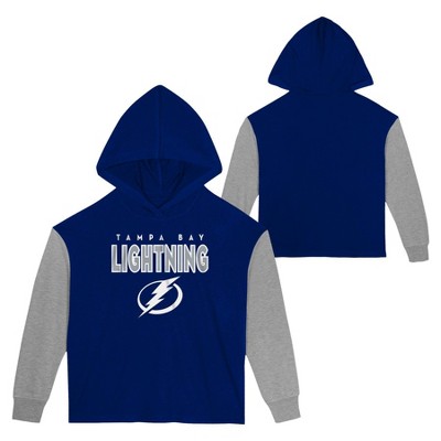 NHL Tampa Bay Lightning Women's White Long Sleeve Fleece Crew Sweatshirt - M