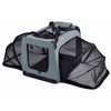Pet Life Hounda Accordion Metal Framed Soft-Folding Collapsible Dual-Sided Expandable Dog Crate - Gray - 3 of 4