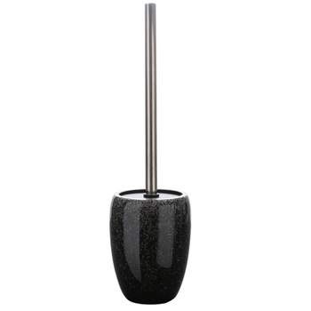 Eclat Glitter Bowl Brush Holder Black - Elle Décor