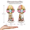 Springtime Voyage Easter Bunny Hot Air Balloon Figurine, 7" Charming Holiday Decor| OrnamentallyYou - 2 of 4