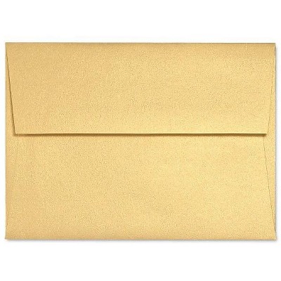 LUX A7 Invitation Envelopes 5 1/4 x 7 1/4 1000/Box Gold Metallic 5380-07-1000