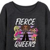 Women's - LOL Surprise! - Fierce Queens Lightweight French Terry Wide Neck Long Sleeve Shirt - 2 of 4