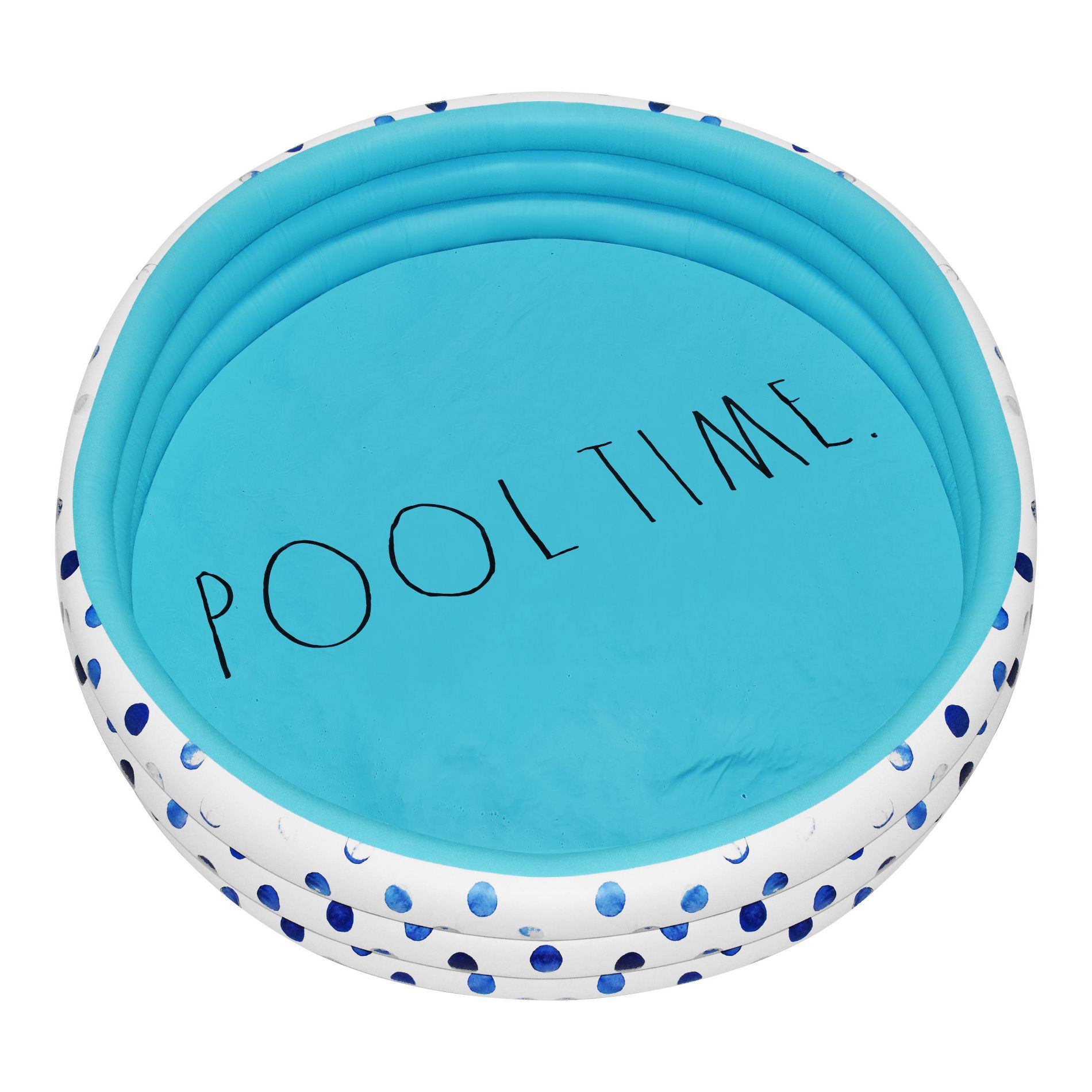 CocoNut Outdoor Rae Dunn 54" Mini/Kiddie Pool - Indigo Polka Dot Patterned - POOL TIME