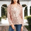 Anna-Kaci Women's Sequin Blazer Jackets Casual Sparkly Coat with Pocket - 3 of 4