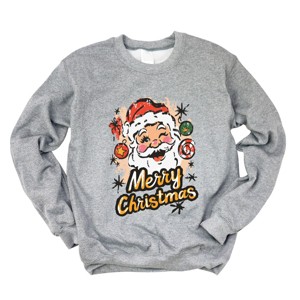 Merry Christmas Santa Wink - Women's Graphic Sweatshirt - 1 of 4