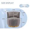 MOONMISS 360 Degree Swivel Cuddle Barrel Accent Sofa Chairs, Round Armchairs with Wide Upholstered - 2 of 4