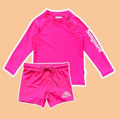 Sunguard Swim Ray Kids Neon UPF 50+ Swim Short | Sunguard Swim Safety Green 4-5Y — фото 4