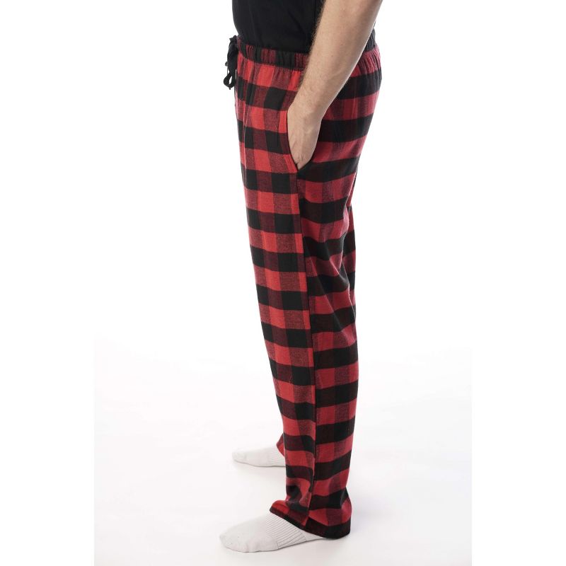#followme Men's Flannel Pajamas - Buffalo Plaid Pajama Pants for Men - Lounge & Sleep PJ Bottoms, 2 of 4