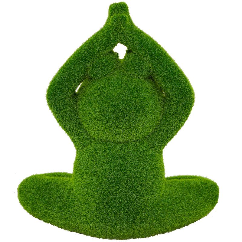 14.95&#34; Magnesium Oxide Yoga Frog Eclectic Garden Sculpture Green - Olivia &#38; May, 3 of 6