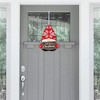 Big Dot of Happiness Christmas Gnomes - Hanging Porch Holiday Party Outdoor Decorations - Front Door Decor - 1 Piece Sign - 2 of 4