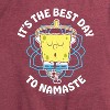 Women's - SpongeBob SquarePants - The Best Day To Namaste Short Sleeve Graphic T-Shirt - 2 of 4
