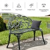 MOEPISY Aluminum Patio Outdoor Garden Bench Chair Loveseat - 4 of 4