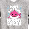 Boys' - Baby Shark - Don't Mess With Mama Shark Graphic Long Sleeve Fleece Sweatshirt - 2 of 4