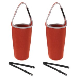 Unique Bargains Reusable Neoprene Insulated Waterproof Coffee Tumbler Carrier Holder 2 Pcs - 1 of 4