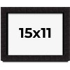 PosterPalooza | Modern Shadow Box 1" Depth Black Picture Frame - UV Acrylic, Backing Board, Hanging Hardware - 2 of 4