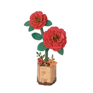 Robotime 3D Puzzles DIY Model Building Kits Artifical Flower Toys for Thanksgiving Mother's Day Valentine's Day Gifts, Multicolored, 9.65"*6.5"*0.47" - 1 of 4