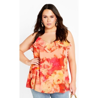 Women's Plus Size Mischa Print Top - l'amour | CITY CHIC
