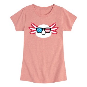 Girls' - Instant Message - American Sunglasses Axolotl Fitted Short Sleeve Graphic T-Shirt - 1 of 4