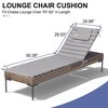 Crestlive Products Outdoor Portable Egg Rolls Chaise Lounge Cushion - 2 of 4