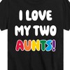 Boys' - Instant Message - I Love My Two Aunts Short Sleeve Graphic T-Shirt - 2 of 4