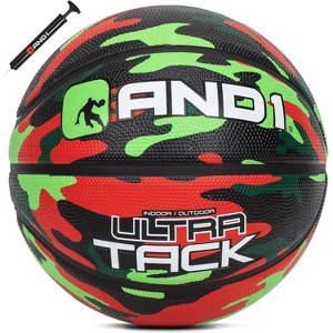 AND1 Ultra Grip Rubber Basketball: Official Regulation Size 7 (29.5 inches) Deep Channel Construction, Made for Indoor Outdoor Games - 1 of 4