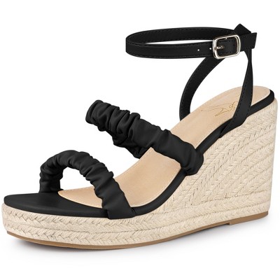 Perphy Espadrille Platform Ankle Strap Wedge Heel Sandals For Women ...
