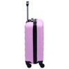 vidaXL Hardcase Trolley Pink ABS - 3 of 4