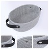 REGALWOVEN Odorless Cotton Rope Handcrafted Compact Multiple Use Open Storage Bins 3 Pcs - 2 of 4