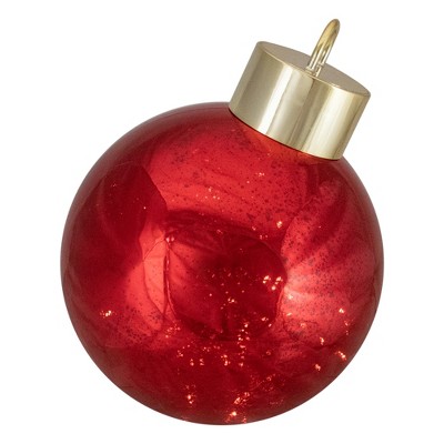 Kurt S. Adler 12-Inch Lighted Gold and Red Christmas Ornament Table Piece