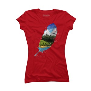 Junior's Design By Humans Wherever wind takes me By Sebasebi T-Shirt - 1 of 3