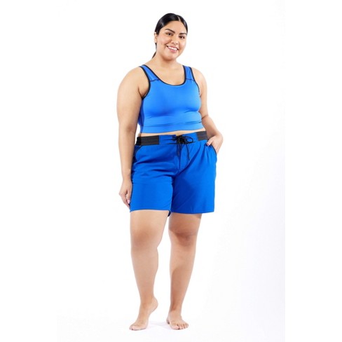 Tomboyx Swim 7 Board Shorts, Quick Dry Bathing Suit Bottom Trunks,  Adjustable Waist Built-in Liner, Plus Size Inclusive (xs-6x) Royal 3x :  Target