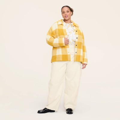 Women's Plaid Shacket - Woolrich x Target Yellow