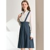 INSPIRE CHIC Women's High Waist Overall Corset Skater Suspender Dresses - 4 of 4