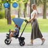 Infans 4-in-1 Baby Tricycle Toddler Trike w/ Convertible Seat Blue - 2 of 4
