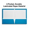 Staples 2-Pocket Laminated Folders Light Blue 10/Pack 13373-CC - 3 of 4