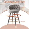 MOONMISS 2PCS 360 degrees Counter Height Bar Stools  for Kitchen Counter Solid Wood Legs with a fixed height - 2 of 4