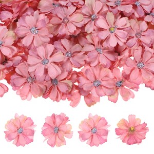 Unique Bargains Small Silk Artificial Daisy Flower Heads Wedding Party Decoration 100 Pcs - 1 of 4
