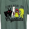 Women's - Instant Message - I Believe In Cryptids Short Sleeve Graphic T-Shirt - 2 of 4