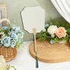 Unique Bargains Portable Double-Sided Long Handle Round Flying Fairy Folding Fan 1 Pc - 4 of 4