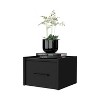 Grungis Wall-Mounted Floating Nightstands with Drawer & Shelf,Wall Mounted Night Stand with Space-Saving for Bedroom Furniture - 2 of 4