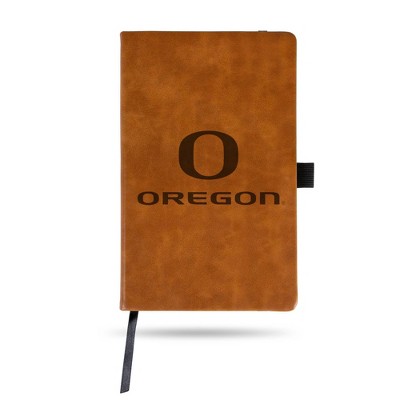 NCAA Oregon Ducks Laser Engraved Brown Leather Padfolio
