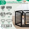 Yaheetech 6 Panels Dog Playpen Panels Metal Pet Playpen, Black - 4 of 4