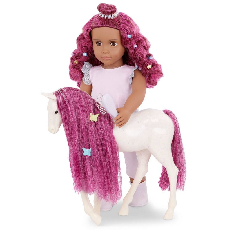 Our Generation Estra &#38; Delta 18&#34; Doll &#38; Foal Hair Play Set, 4 of 9