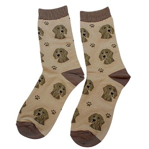 E & S Imports 15.25 In Weimaraner Sock Daddy Dog Pet Paw Print Crew Socks - 1 of 3