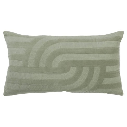 Solid green throw online pillows