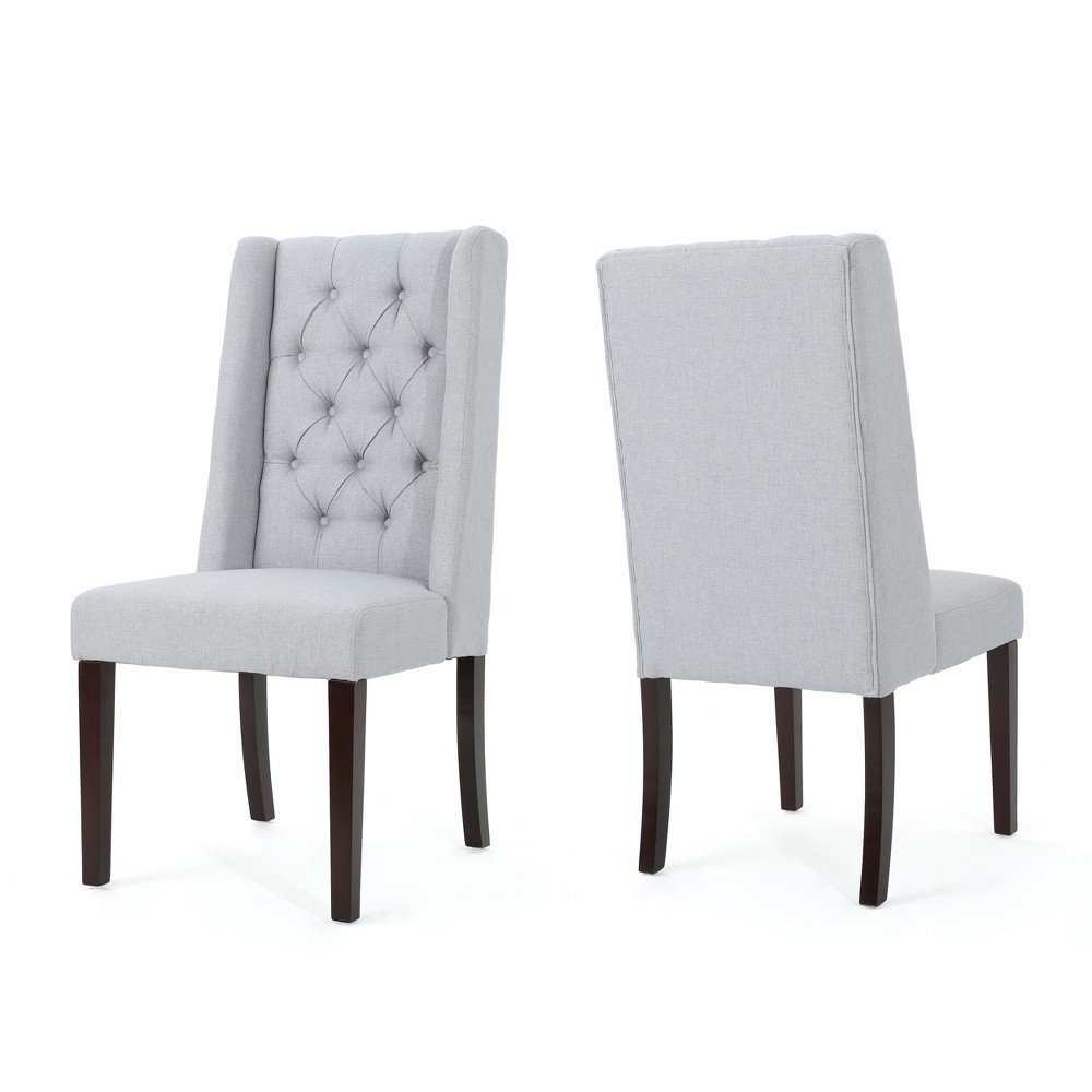 Set of 2 Blythe Tufted Dining Chairs Light Gray - Christopher Knight Home was $296.99 now $193.04 (35.0% off)