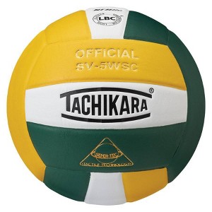 Tachikara GWDG Indoor Sensi Tec Composite Competition Volleyball - Gold/White/Dark Green - 1 of 1