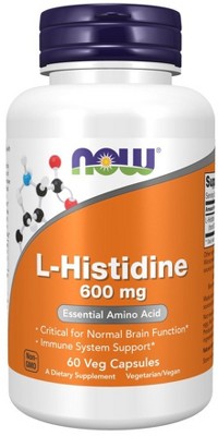L-Histidine 600 mg by Now Foods  -  60 VegCap